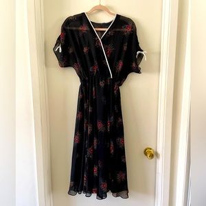Vintage 1970s disco flutter dress